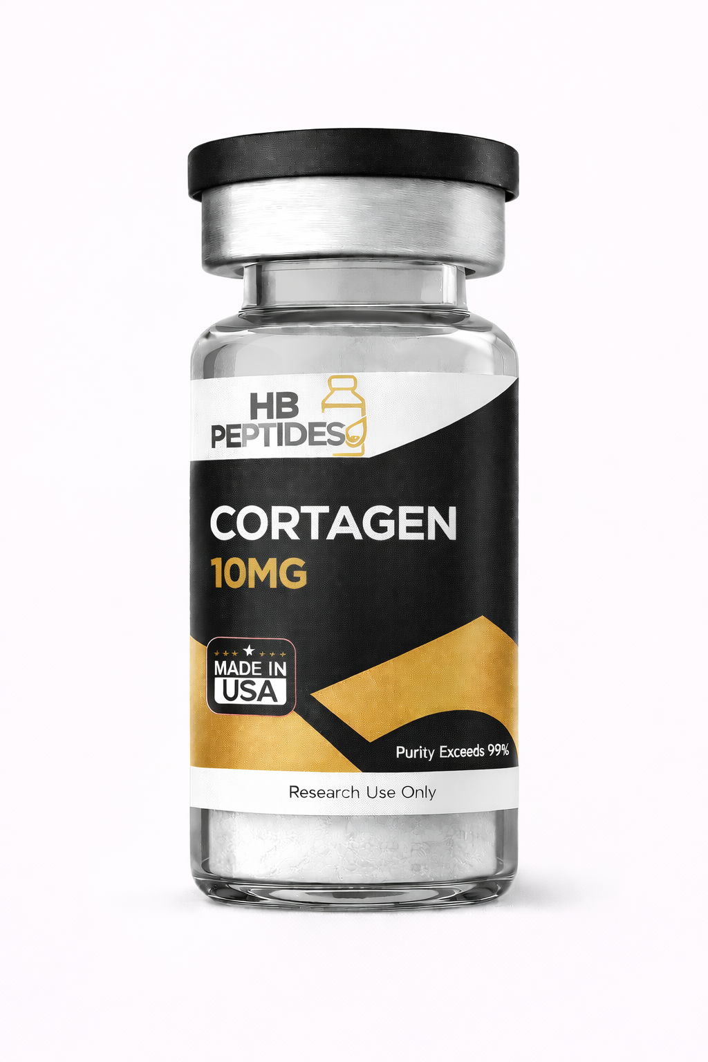 Cortagen peptide vial close-up